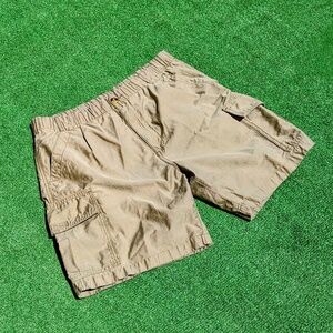 OP Ocean Pacific Cargo Shorts Mens Med Khaki Skateboard Surfer Outdoor EUC